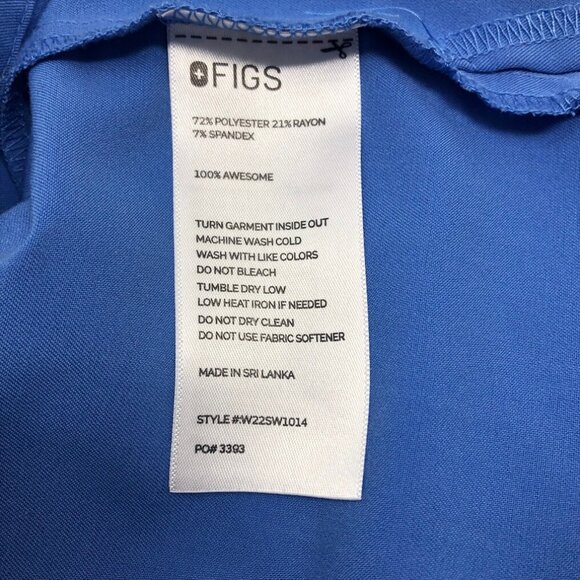 Figs Womens Catarina One-Pocket Scrub Top Size M Ceil Blue - Picture 5 of 5